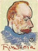 Theo van Doesburg Potrait of Evert Rinsema oil